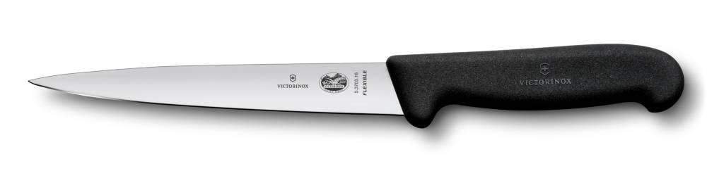 Filleting Knife 5.3703.20cm Black Handle  Victorinox