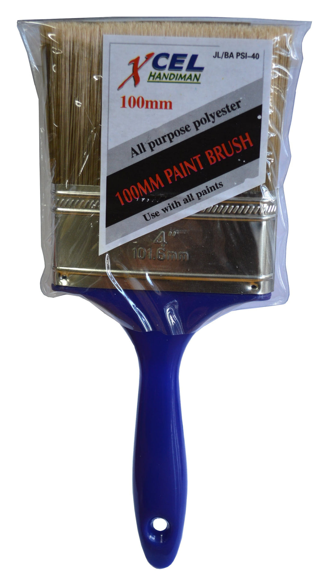 Paint Brush Blue Handle Economy 100mm Xcel