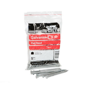 Flat Head Nails - Galvanised 500gm Pack 150mm x 6.0mm NZ Nails