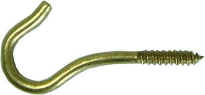 Screw Hook - Solid Brass #1808 2-9/16 inch Hindley