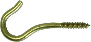 Screw Hook - Solid Brass #1812 1-11/16 inch Hindley