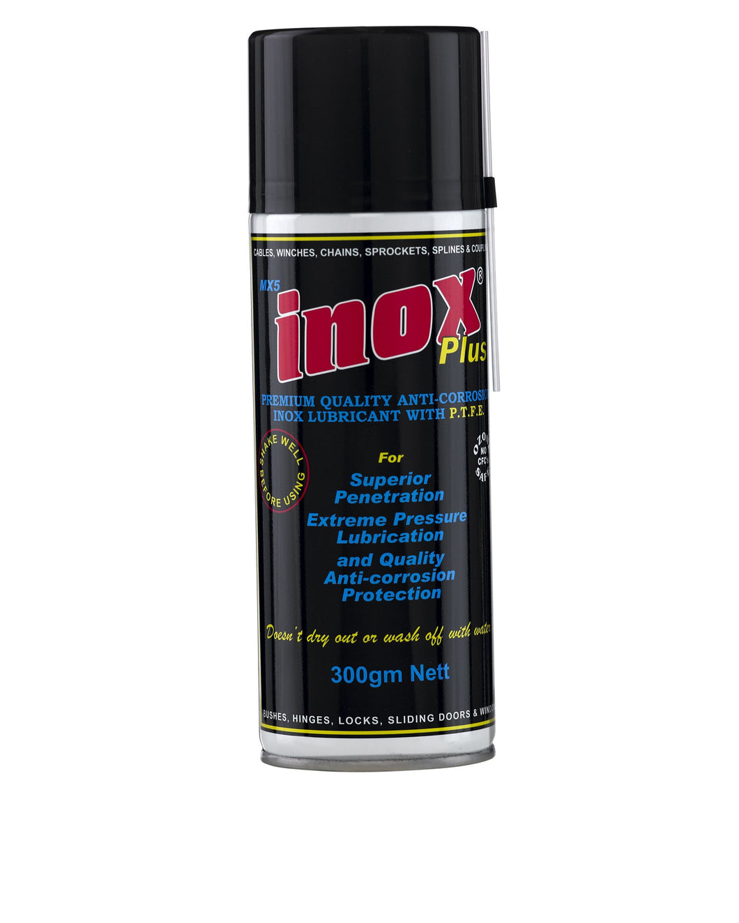 MX5 Plus Lubricant with PTFE - Aerosol 300gm Inox