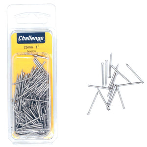 Panel Pins Stainless Steel - 75gm Blister Pack 25mm Challenge