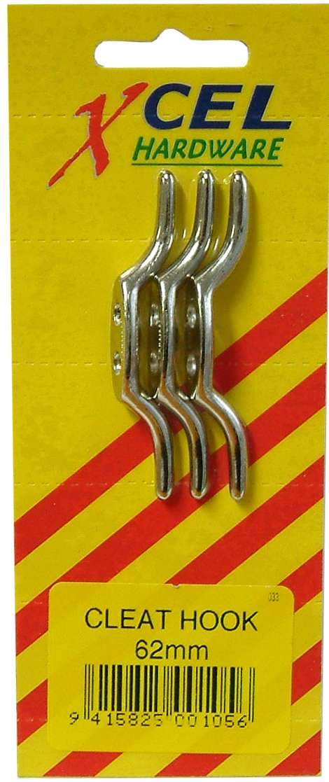 Cleat Hooks 2-pce 140mm Carded Xcel