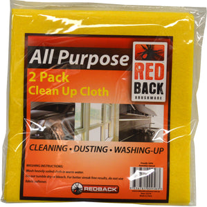 Clean Up Cloth - All Purpose 2-pce  Redback