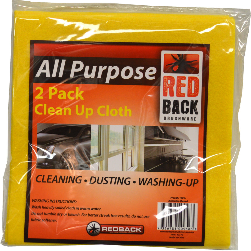 Clean Up Cloth - All Purpose 2-pce  Redback