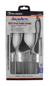 Paint Brush Set Pro Oval 3 pce Rolling Dog