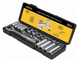 Socket Set 3/8"Drive - Metric 21-pce Pretul