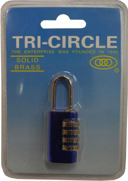 Suitcase Padlock - Alloy Body 4-Row Combination 21mm Tri-Circle