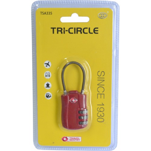 Padlock Suitcase Tsa Approved Red