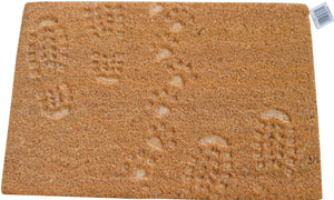 Door Mat - Coir Paws & Feet 600mm x 400mm