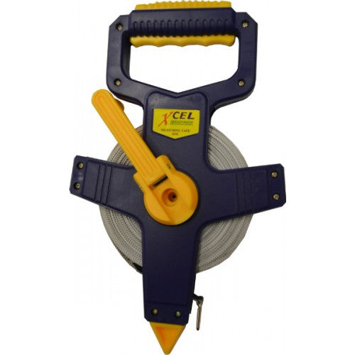 Tape Measure Fibreglass Open Case - Metric 30m Xcel