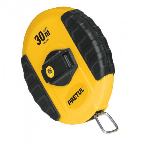 Tape Measure Fibreglass 13mm Blade - Metric Closed Case 30m Pretul