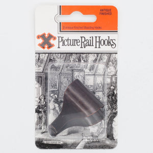 Picture Rail Hooks - Blister Pack Antique Bayonet X